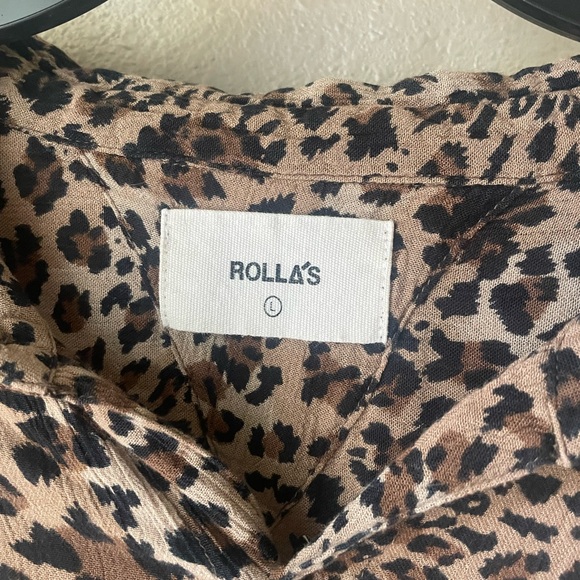 Rolla’s top, leopard print size L - Picture 2 of 3